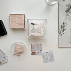 9pt.(3) Tiny Text Rubber Stamps [18 options]