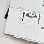 9pt.(3) Tiny Text Rubber Stamps [18 options]