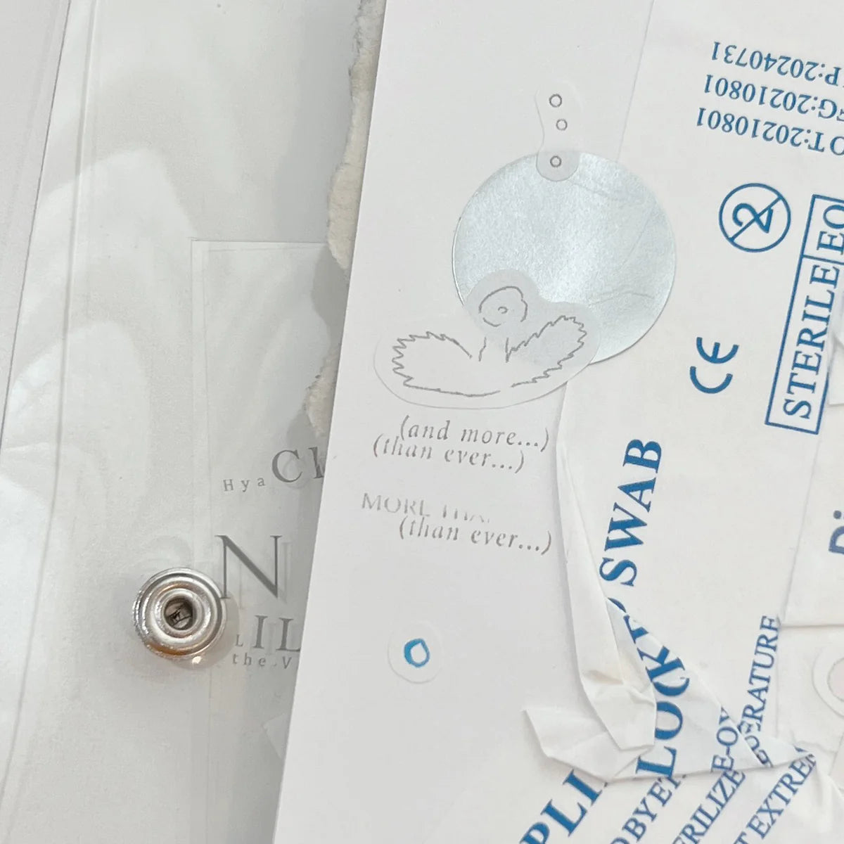 9pt.(3) Tiny Text Rubber Stamps [18 options]