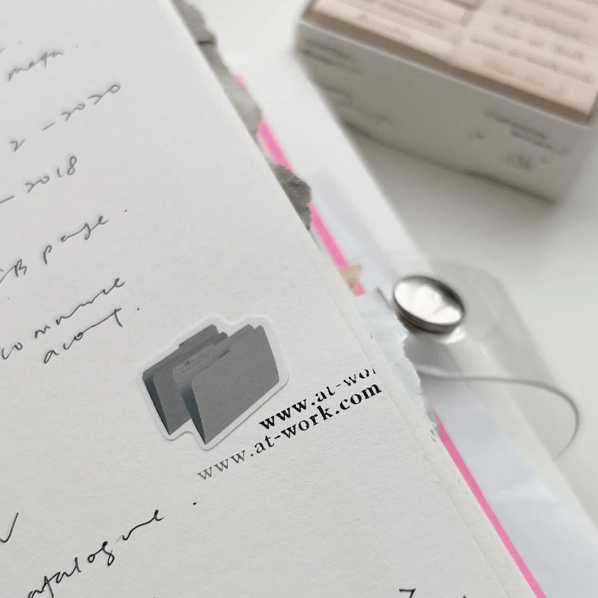 9pt.(3) Tiny Text Rubber Stamps [18 options]