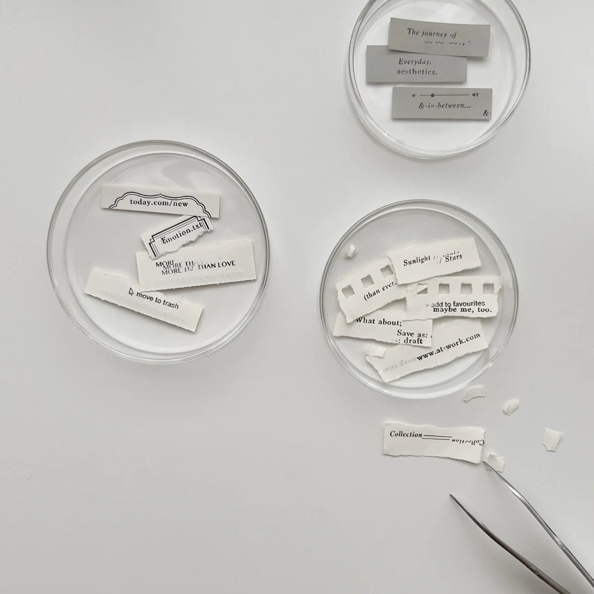 9pt.(3) Tiny Text Rubber Stamps [18 options]
