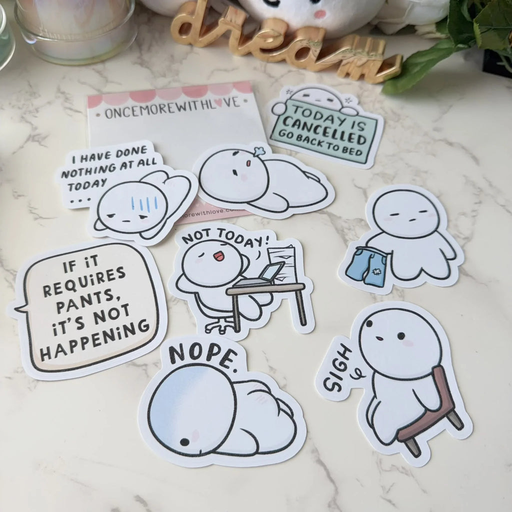 Anti-Adulting Sticker Set