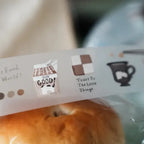 Butter & Deadlines PET Tape by Yamadoro — milk-carton and coffee-cup PET tape design, for journaling