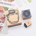 Ink Jar Rubber Stamp