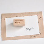 PC Rubber Stamp - With love, always