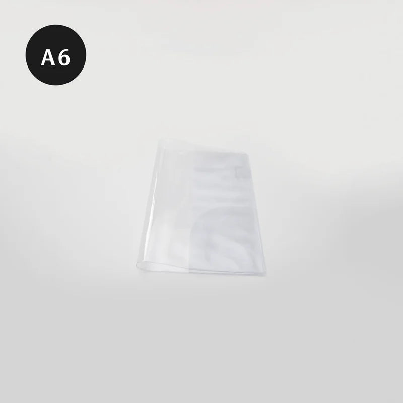 Mini Clear Cover A6 by Take a Note — clear PVC planner cover with A6 label, for journaling