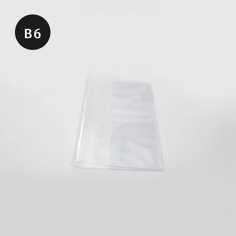 Medium Weeks Clear Cover B6 by Take a Note — clear PVC planner cover with B6 label, for journaling