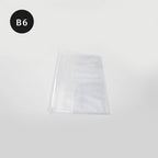 Medium Weeks Clear Cover B6 by Take a Note — clear PVC planner cover with B6 label, for journaling