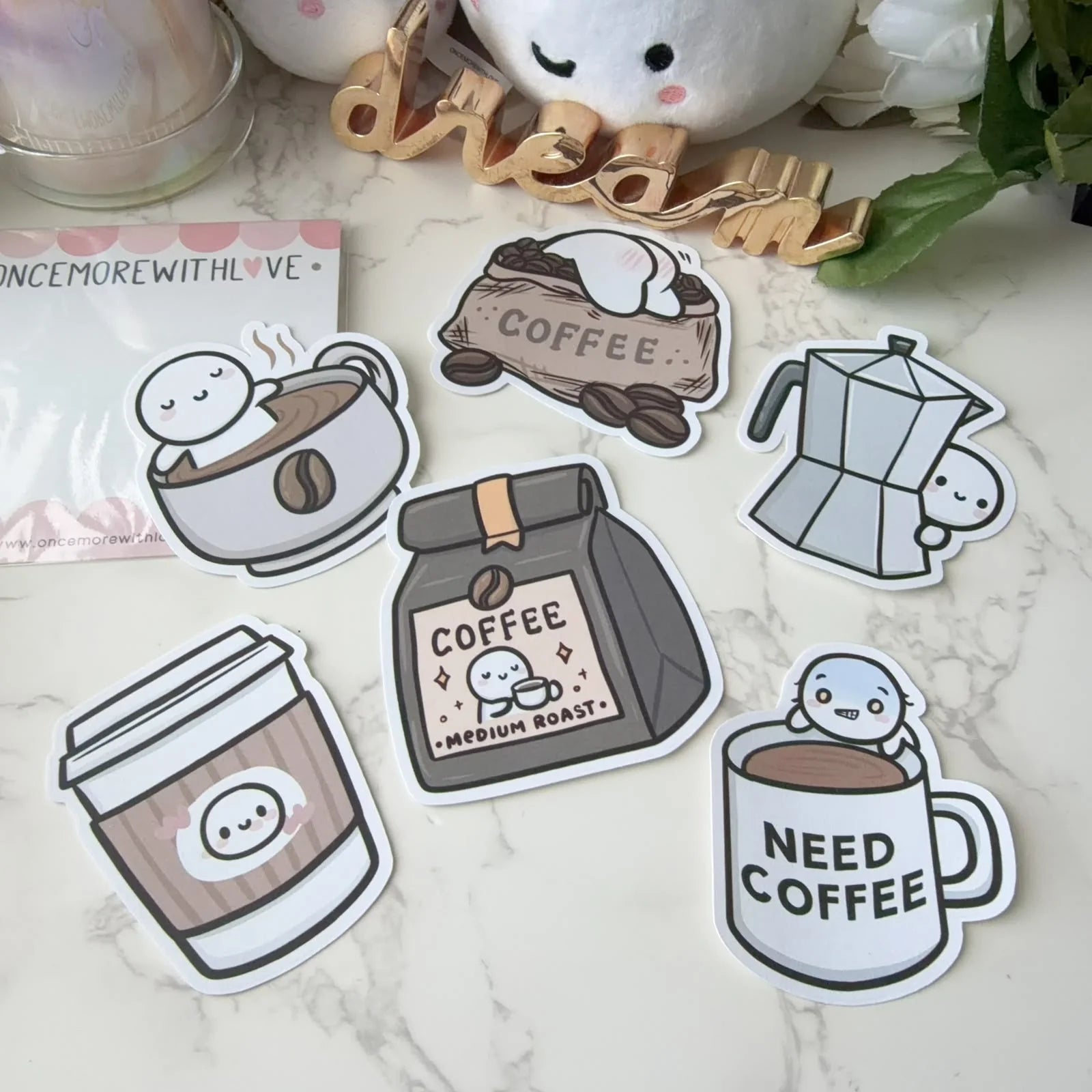Coffee Lover Sticker Set
