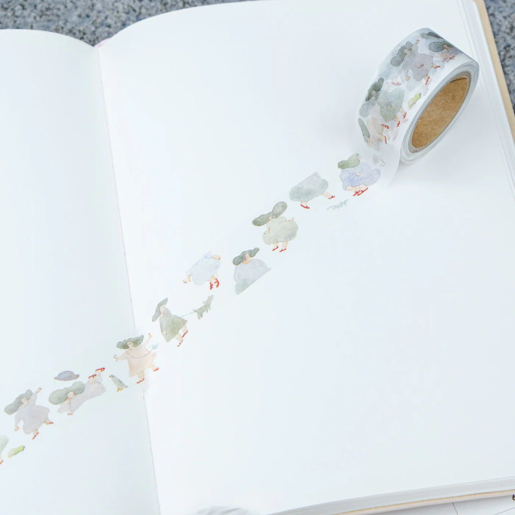 A Pair of Red Shoes Washi Tape by Dodolulu — whimsical washi tape design, additional view, for journaling