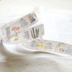 Memories Washi Tape by Dodolulu — character-and-flower washi tape roll, for journaling