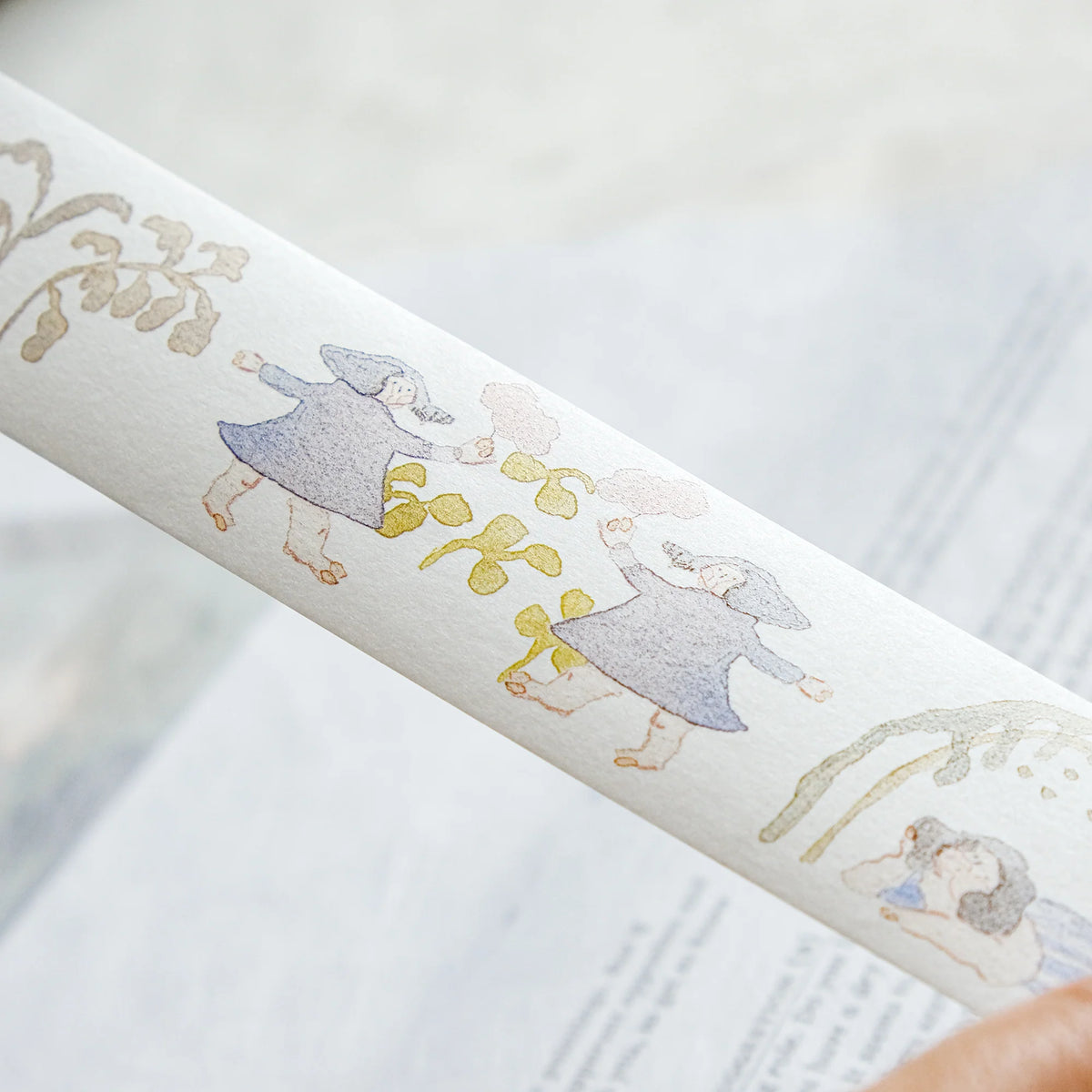 Memories Washi Tape by Dodolulu — witch-and-flowers washi tape design, for journaling