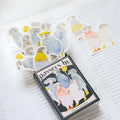 Passers-By Sticker Set by Dodolulu — illustrated-people sticker sheet with its booklet, for journaling