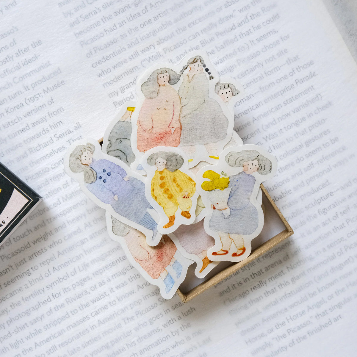 Passers-By Sticker Set by Dodolulu — people-in-various-poses sticker set, for journaling