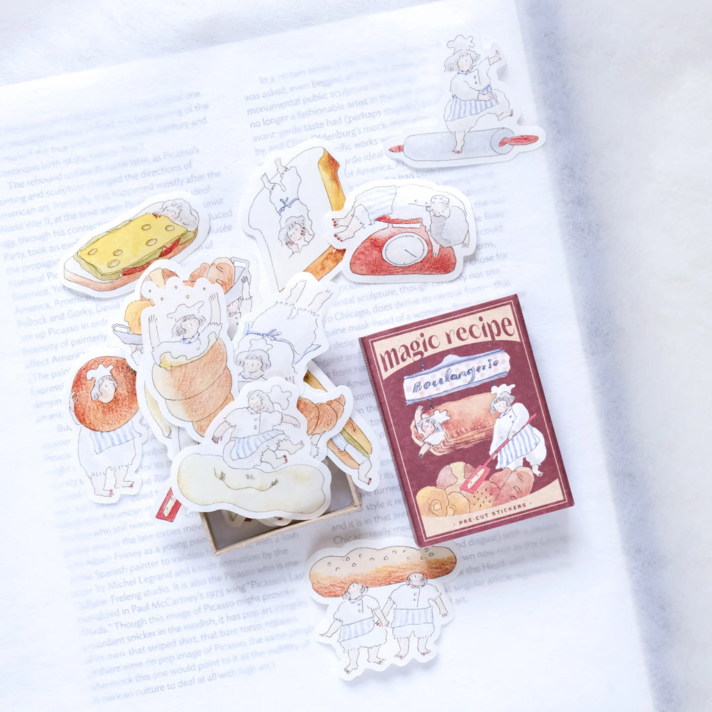 Magic Recipe Sticker Set by Dodolulu — cartoon sticker set with its booklet, for journaling