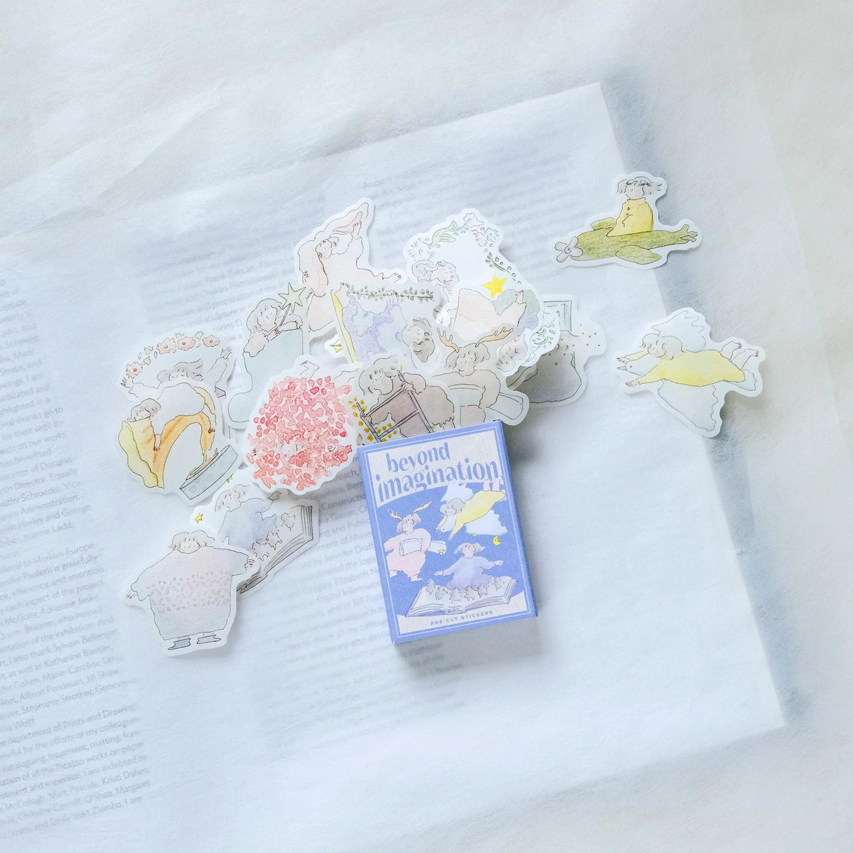 Beyond Imagination Sticker Set by Dodolulu — colourful stickers with its 'beyond imagination' box, for journaling