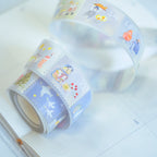 With Love PET Tape by Dodolulu — two cartoon-design PET deco tape rolls, for journaling