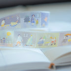 With Love PET Tape by Dodolulu — character-and-numbers PET tape roll, for journaling