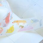 Indulgence PET Tape by Dodolulu — dog, duck and angel PET tape design, for journaling