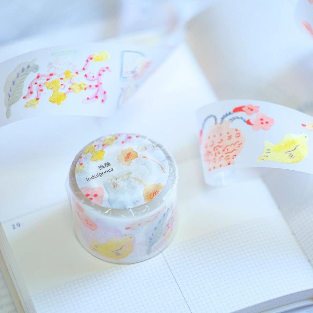 Indulgence PET Tape by Dodolulu — cartoon-design PET deco tape, for journaling