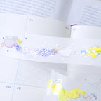 Holiday Essence PET Tape by Dodolulu — festive cat-and-fish PET tape in a calendar, for journaling