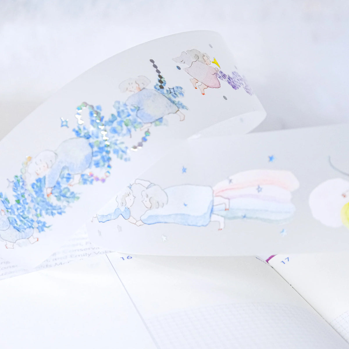 Holiday Essence PET Tape by Dodolulu — cartoon-character PET tape design sheet, for journaling