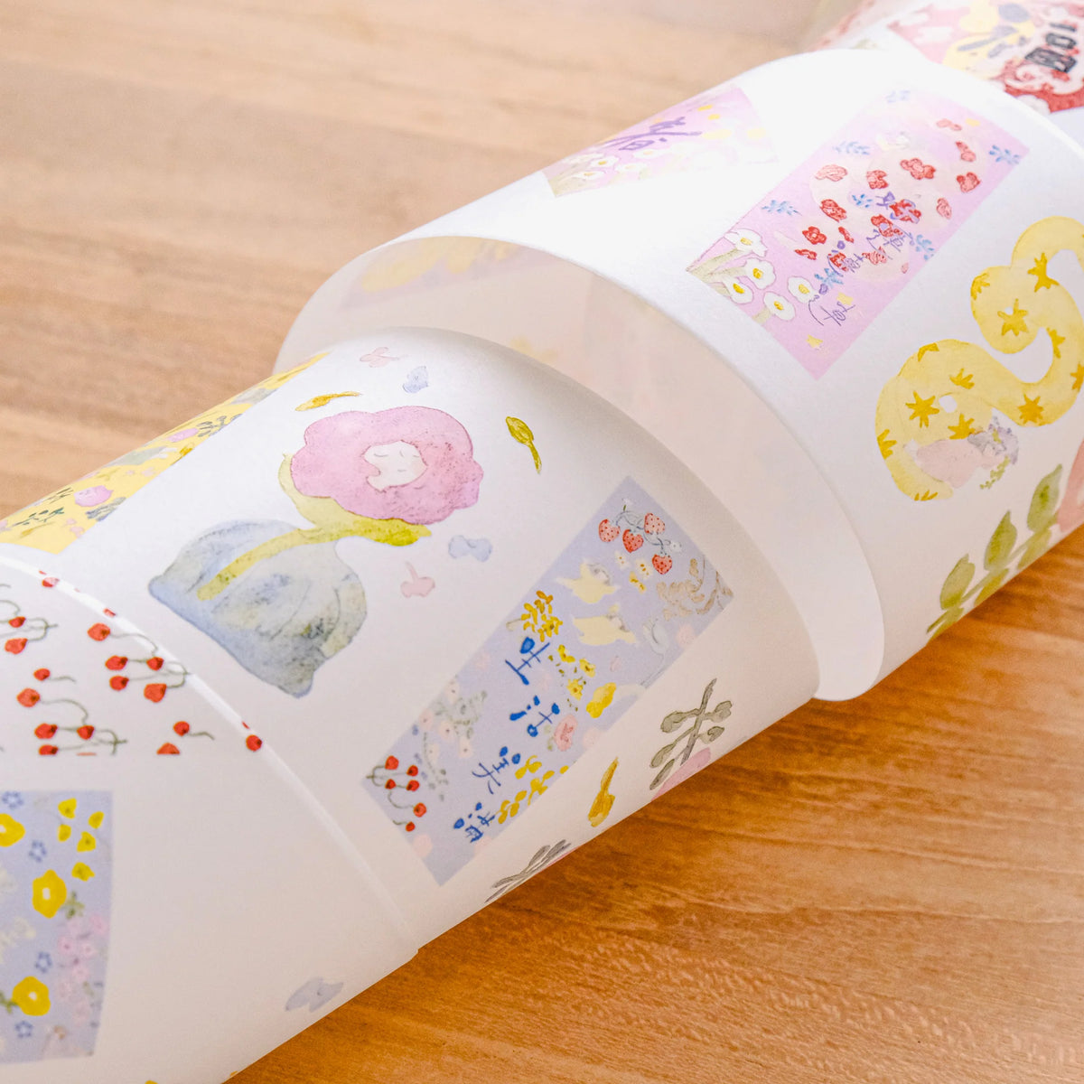 Spring In Full Bloom Washi Tape by Dodolulu — spring floral washi tape design, additional view, for journaling