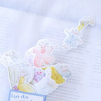 Lazy Day Comforts Sticker Set by Dodolulu — colourful angel stickers, for journaling