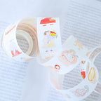 Seasons Quartet Vol.1 Washi Tape by Dodolulu — pastel seasonal-character washi tape, additional view, for journaling