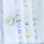 Seasons Quartet Vol.2 PET Tape by Dodolulu — character PET tape on a textured surface, for journaling