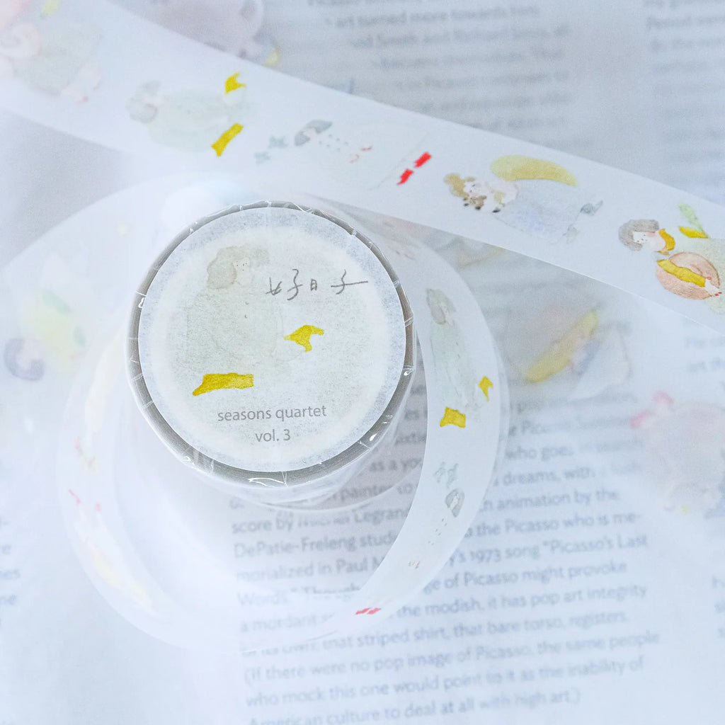 Seasons Quartet Vol.3 PET Tape by Dodolulu — 'seasons quartet vol.3' PET tape roll and designs, for journaling