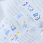 Seasons Quartet Vol.2 PET Tape by Dodolulu — character PET tape design on a textured surface, for journaling