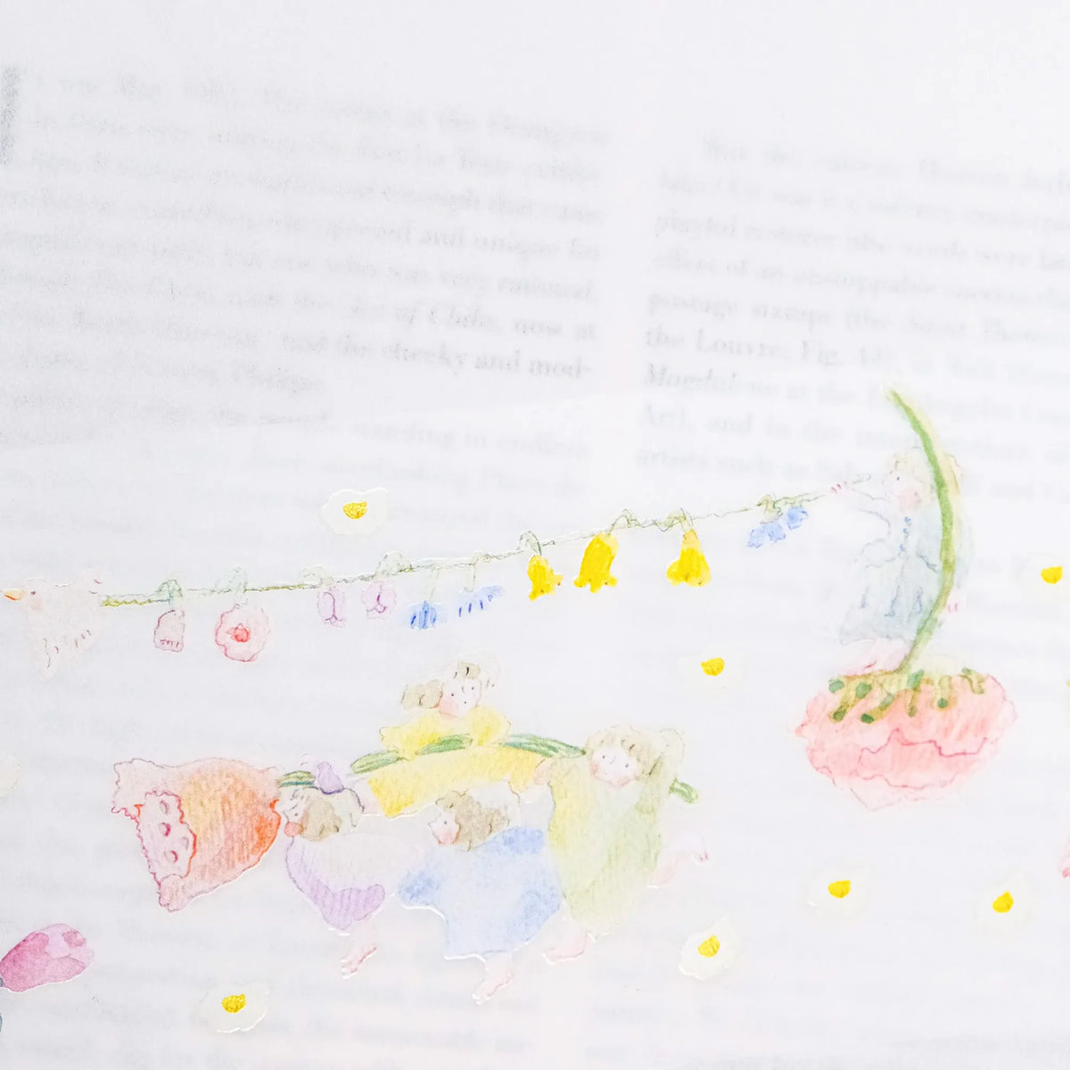The Sound of Spring PET Tape by Dodolulu — floral PET tape pattern, for journaling