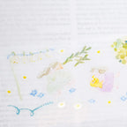 The Sound of Spring PET Tape by Dodolulu — pastel floral-and-butterfly PET tape pattern, for journaling