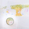 The Sound of Spring PET Tape by Dodolulu — tree-and-rabbit spring PET tape design, for journaling