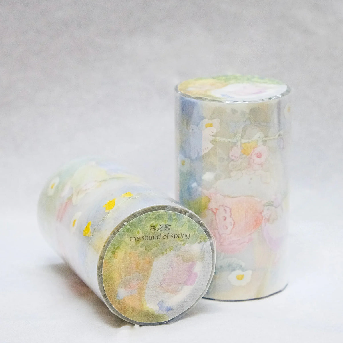 The Sound of Spring PET Tape by Dodolulu — two floral PET tape rolls, for journaling & deco