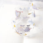 Miles Away .doremi. PET Tape by Dodolulu — pastel figures and teapot PET deco tape roll, for journaling