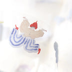 Miles Away .doremi. PET Tape by Dodolulu — dancing figure in a red hat PET tape close-up, for journaling