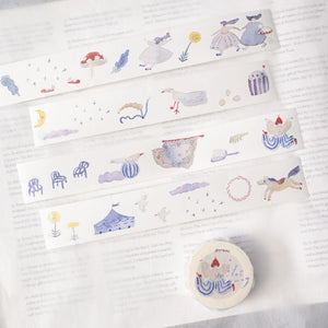 Miles Away .doremi. Washi Tape by Dodolulu — four whimsical circus washi tape rolls, for journaling