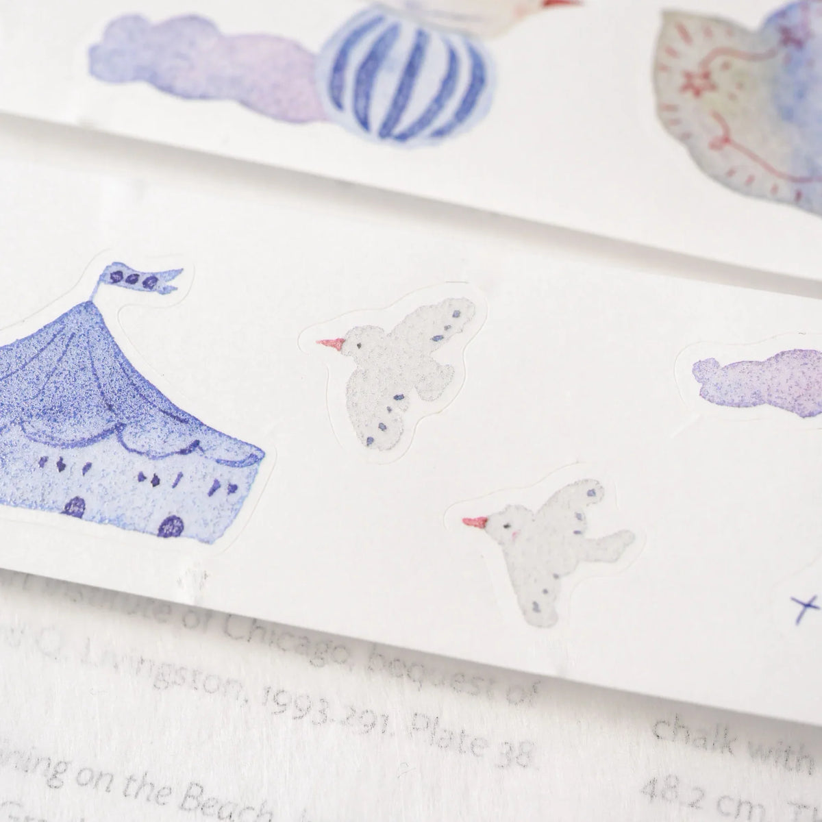 Miles Away .doremi. Washi Tape by Dodolulu — birds, tent and clouds washi tape designs, for journaling