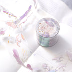 As If By Magic .doremi. PET Tape by Dodolulu — pastel gold-foil-accent PET tape roll and sheet, for journaling
