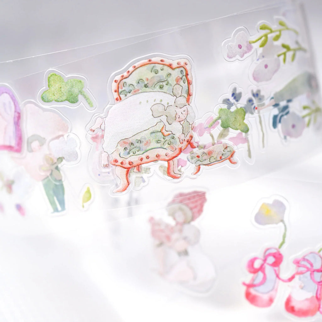 When Birds Sing .doremi. PET Tape by Dodolulu — pastel PET tape design close-up, additional view, for journaling