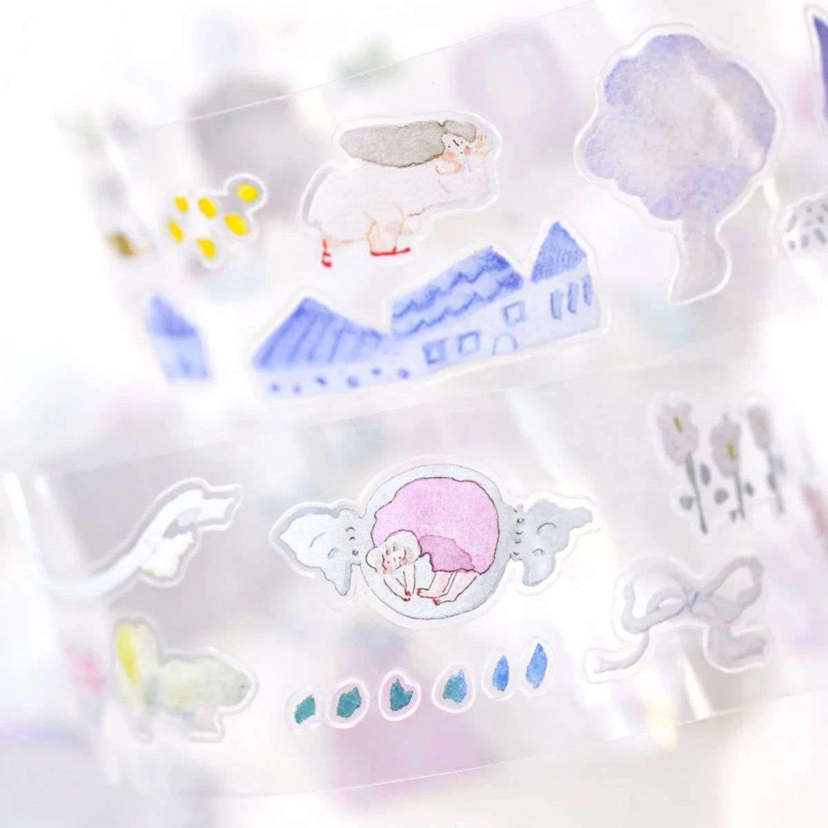 When Birds Sing .doremi. PET Tape by Dodolulu — cute pastel character PET tape designs, for journaling