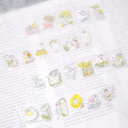 Nestled In Green .doremi. PET Tape by Dodolulu — fairies, flowers and butterflies PET tape design, for journaling