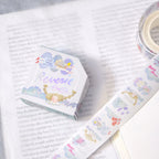 Reverie Foil Washi Label Tape by Dodolulu — pastel fairy washi label tape with its box, for journaling