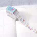 Reverie Foil Washi Label Tape by Dodolulu — animal-design washi label tape in a calendar, for journaling