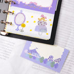 Night Dance M6 Notebook Refills by Dodolulu — lavender decorative insert strip in a ring notebook, for journaling