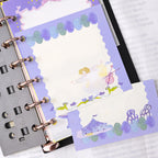 Night Dance M6 Notebook Refills by Dodolulu — lavender pastel inserts in a ring notebook, for journaling