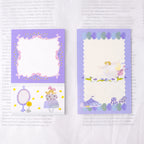Night Dance M6 Notebook Refills by Dodolulu — three lavender illustrated memo inserts, for journaling