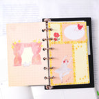 On Stage M6 Notebook Refills by Dodolulu — ballerina-themed inserts in an open ring planner, for journaling